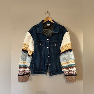 Jean Jacket with Fun Sleeves